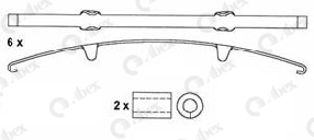 Set placute frana,frana disc G6911FE ABEX