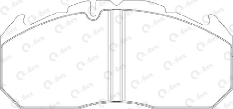 Set placute frana,frana disc G6912FE ABEX