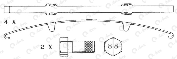 Set placute frana,frana disc G6919 ABEX