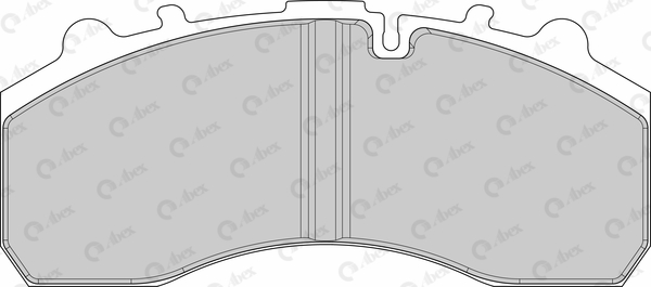 Set placute frana,frana disc G6959HD ABEX