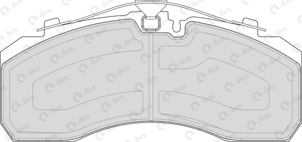 Set placute frana,frana disc G6978PTS ABEX
