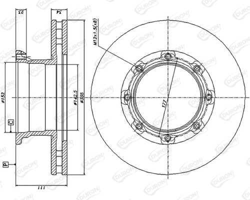 Disc frana DCR188A DURON