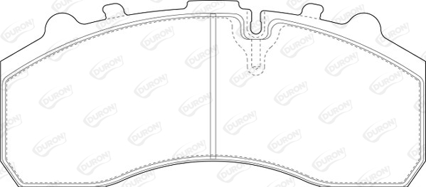 Set placute frana,frana disc DCV1373BHD DURON