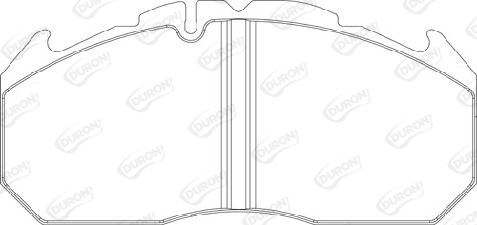 Set placute frana,frana disc DCV1579BFE DURON