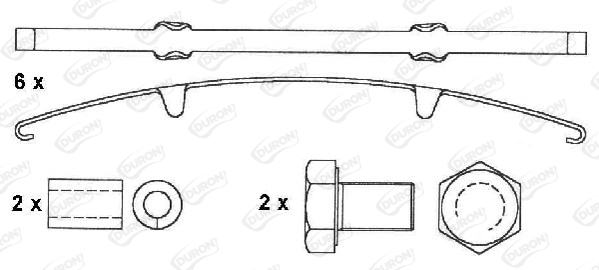 Set placute frana,frana disc DCV1585BFE DURON