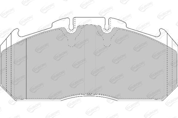Set placute frana,frana disc DCV1653BFE DURON