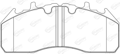 Set placute frana,frana disc DCV1855BFE DURON