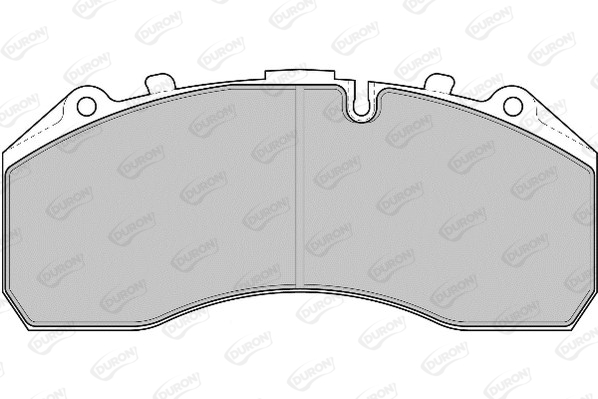Set placute frana,frana disc DCV1914FE DURON