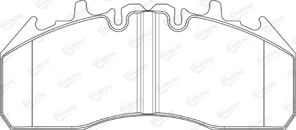 Set placute frana,frana disc DCV4378BFE DURON