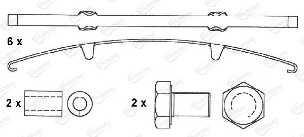 Set placute frana,frana disc DCV760B DURON