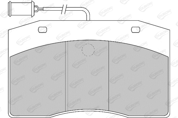 Set placute frana,frana disc DCV801 DURON