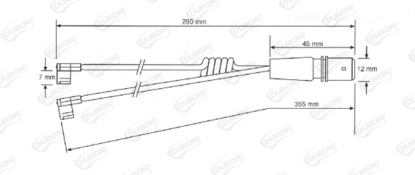 Senzor de avertizare,uzura placute de frana FAI117 DURON