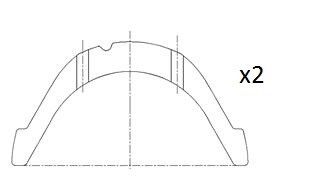 Saiba distantier, arbore cotit BT3013-STD FAI AutoParts