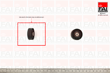 rola intinzator,curea transmisie T1027 FAI AutoParts
