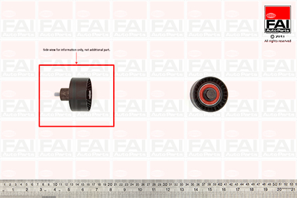 Rola ghidare/conducere, curea distributie T9350 FAI AutoParts