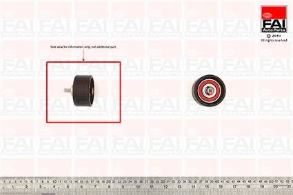 Rola ghidare/conducere, curea distributie T9377 FAI AutoParts