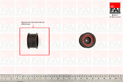 Rola ghidare/conducere, curea distributie T9521 FAI AutoParts