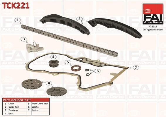 Chit lant de distributie TCK221 FAI AutoParts