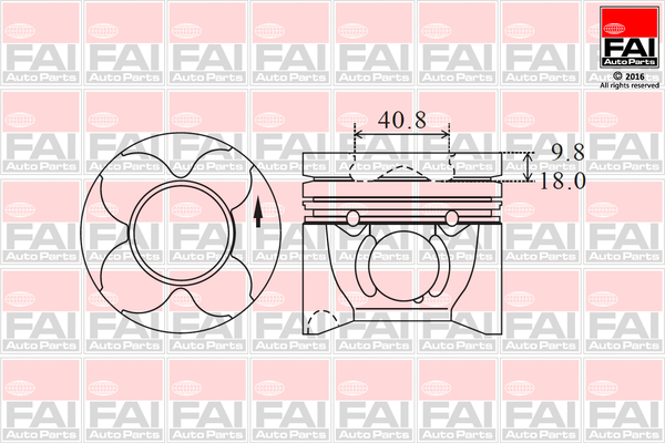 Piston PK12-000 FAI AutoParts