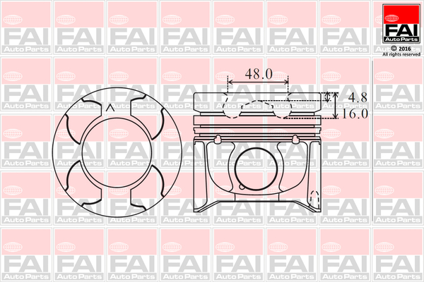 Piston PK19-000 FAI AutoParts