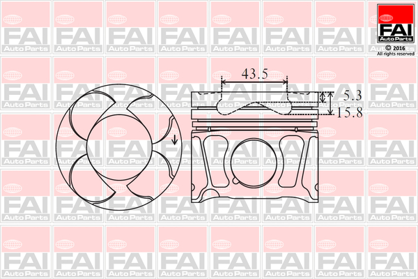 Piston PK8-040 FAI AutoParts