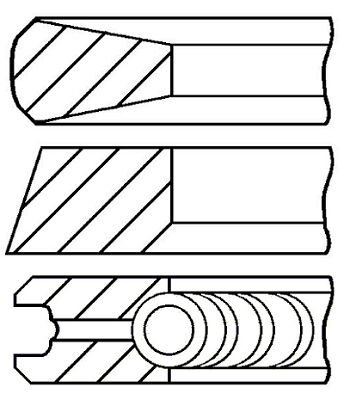 Set segmenti piston PR25-000 FAI AutoParts
