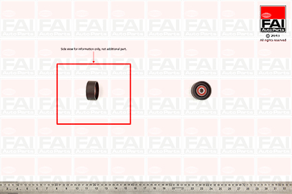 Rola ghidare/conducere, curea distributie T1264 FAI AutoParts
