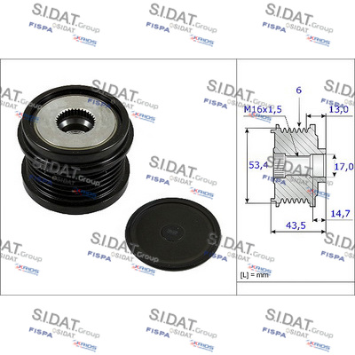 Sistem roata libera, generator 455232 SIDAT
