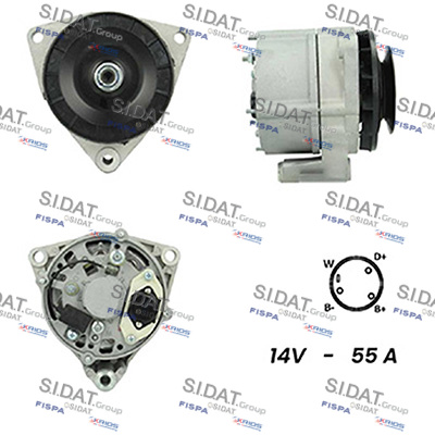 Generator / Alternator A12BH0409A2 SIDAT