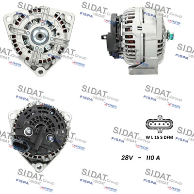 Generator / Alternator A24BH0011 SIDAT