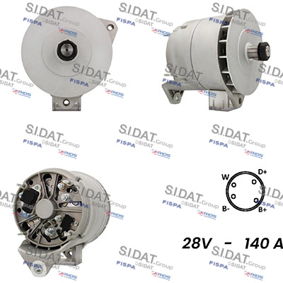 Generator / Alternator A24BH0037A2 SIDAT