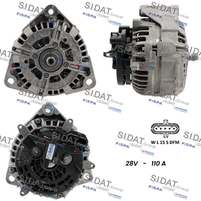 Generator / Alternator A24BH0163 SIDAT