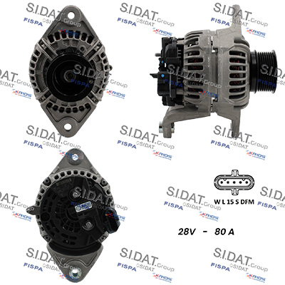 Generator / Alternator A24BH0180 SIDAT