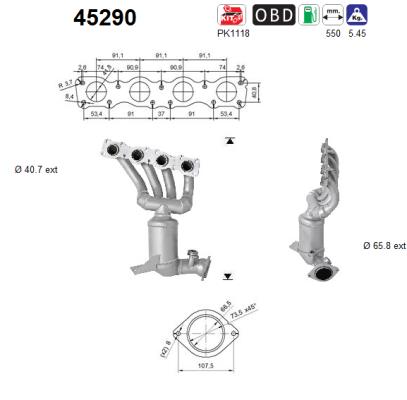 Catalizator 45290 AS