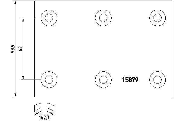 Set garnituri de frictiune, frana tambur GG2091A7141 DON