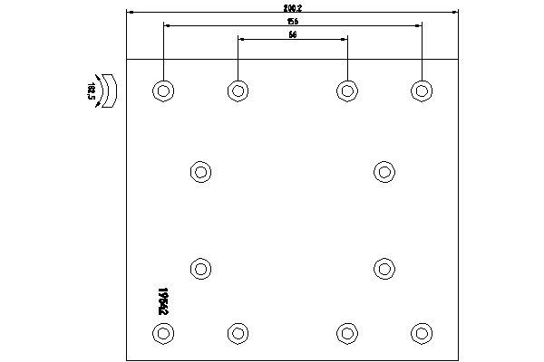 Set garnituri de frictiune, frana tambur RW251S7141 DON