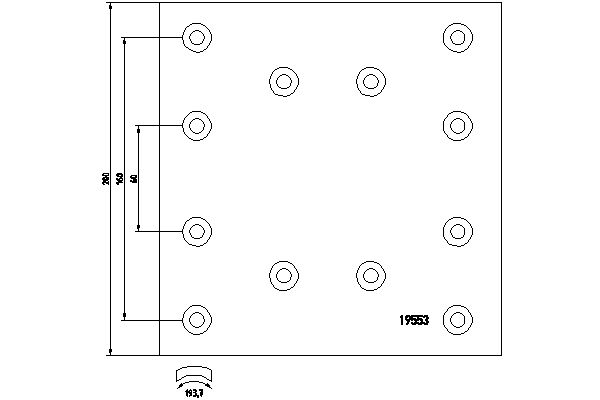 Set garnituri de frictiune, frana tambur RW2912A7141 DON