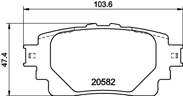Set placute frana,frana disc PCP1806 DON