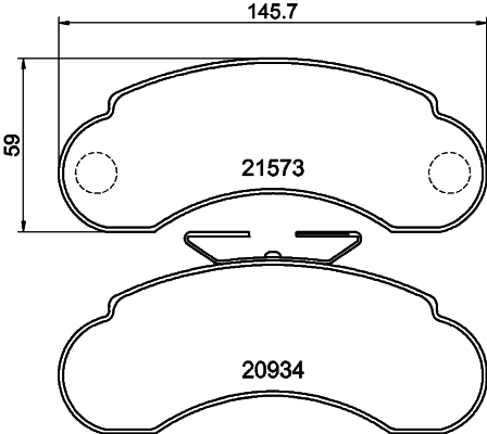 Set placute frana,frana disc PCP1682 DON