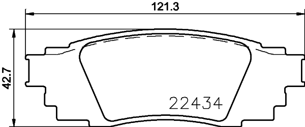 Set placute frana,frana disc PCP1907 DON