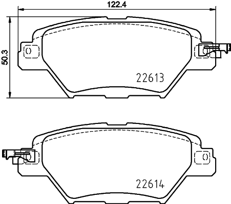 Set placute frana,frana disc PCP1743 DON