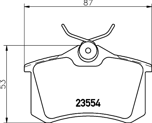 Set placute frana,frana disc PCP1000 DON