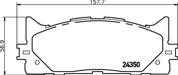 Set placute frana,frana disc PCP1142 DON