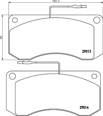 Set placute frana,frana disc CVP006 DON