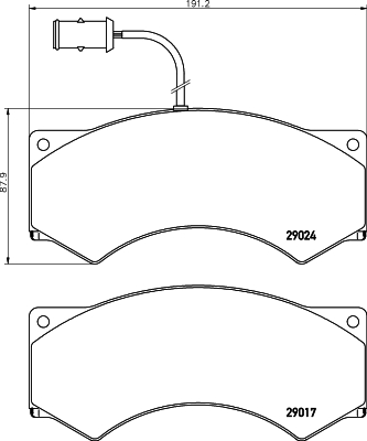 Set placute frana,frana disc CVP027 DON