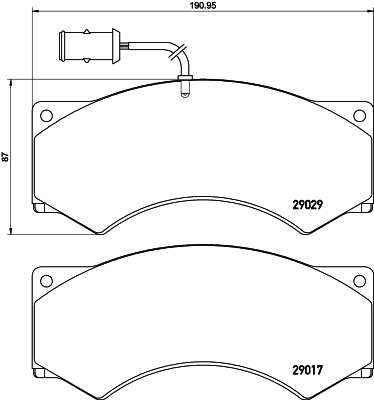 Set placute frana,frana disc CVP005 DON
