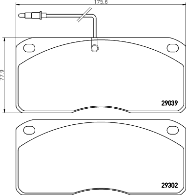 Set placute frana,frana disc CVP008 DON