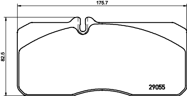 Set placute frana,frana disc CVP021 DON