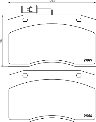 Set placute frana,frana disc CVP010 DON