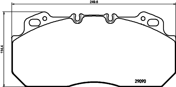 Set placute frana,frana disc CVP023K DON